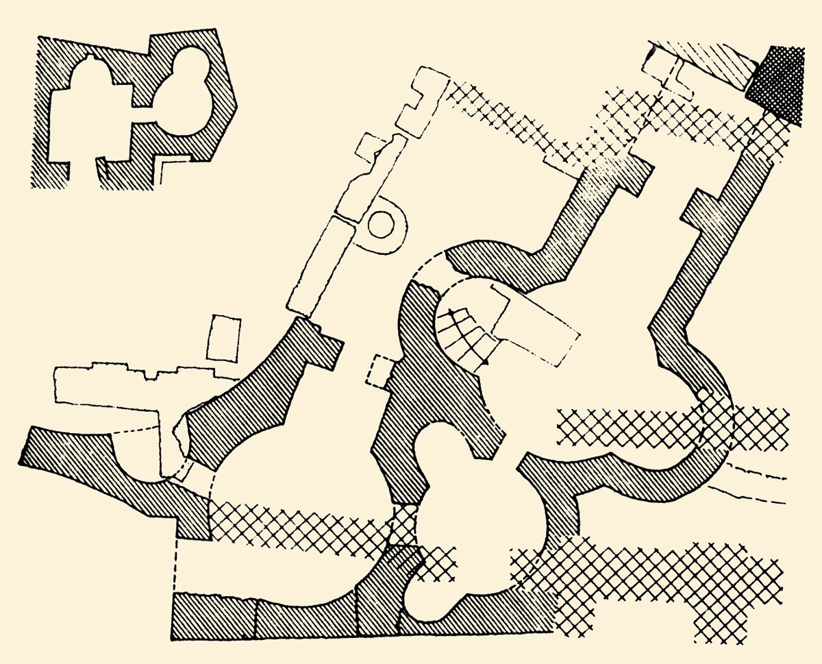 Kalenderhâne Camii’ne bitişik küçük hamamın planı
