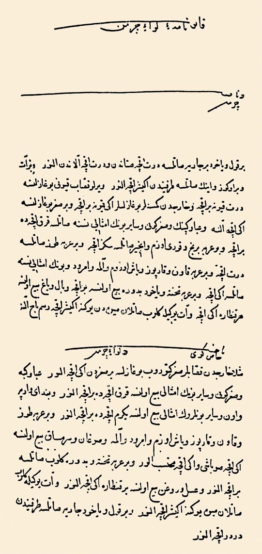 1530 tarihli Çirmen Livâsı Kānunnâmesi’ninilk sayfası (BA, TD, nr. 370)