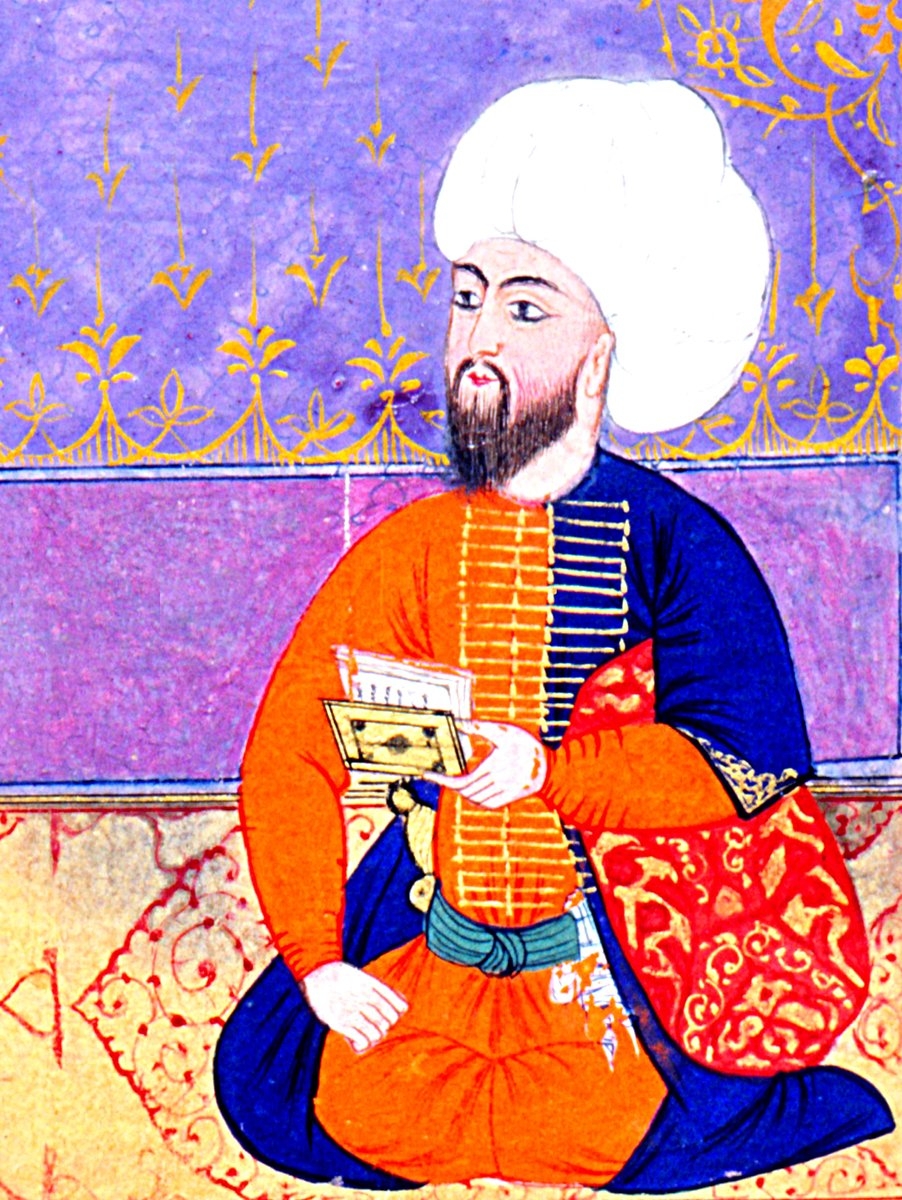 Hayâlî Bey’in Âşık Çelebi tezkiresindeki minyatürü (Millet Ktp., Ali Emîrî Efendi, Tarih, nr. 772, vr. 707b)