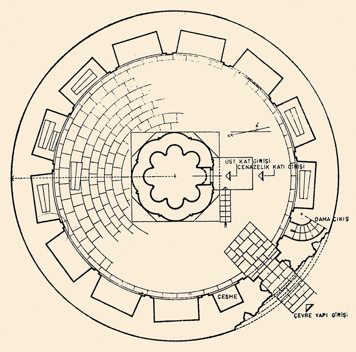 Mama Hatun Türbesi’nin planı