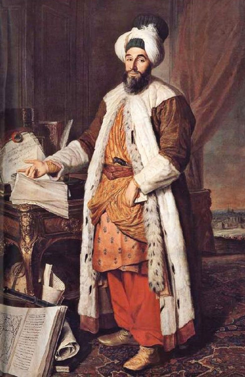 Yirmisekizçelebizâde Mehmed Said Paşa’nınyağlı boya tablosu(Versailles Sarayı Müzesi)