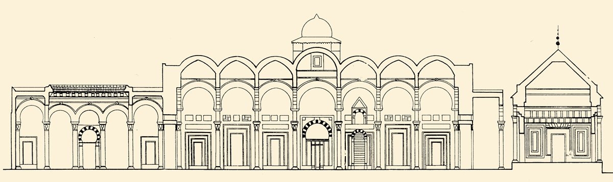 Hammûde Paşa Camii ve Türbesi’nin kesiti