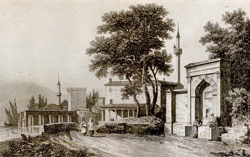 XIX. yüzyılın ortalarında Gelibolu’yu gösteren bir gravür (Jouannin-Gaver, Turquie, lv. 5)