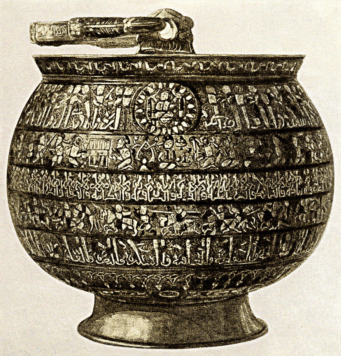 559 (1164) yılında Herat’ta yapılmış bronz kazan (St. Petersburg Hermitage Museum, nr. CA 14.238)