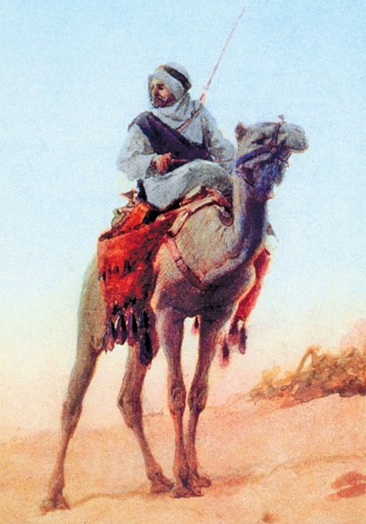 Çölde gözcülük yapan bir bedevîyi tasvir eden Robert Talbot-Kelly’nin bir tablosu (L. Thornton, Les Orientalistes peintres et voyageurs 1828-1908, Paris 1985, s. 251)