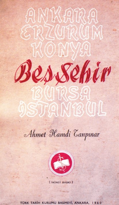 Beş Şehir’in ikinci baskısının kapağı (Ankara 1960)