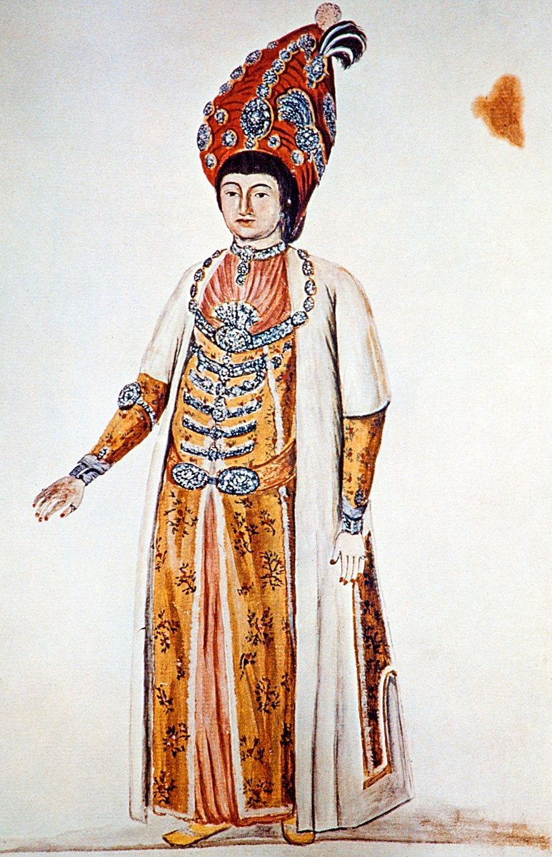 Haseki Sultan tasviri (Türkische Gewänder und Osmanische Gesellschaft, İstanbul 1966, lv. 10)
