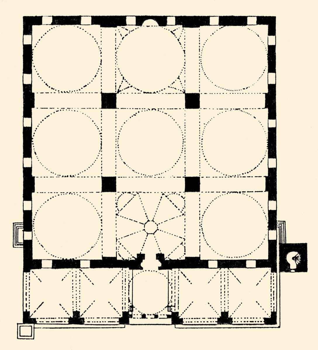 Edirne’deki Eskicami’nin planı