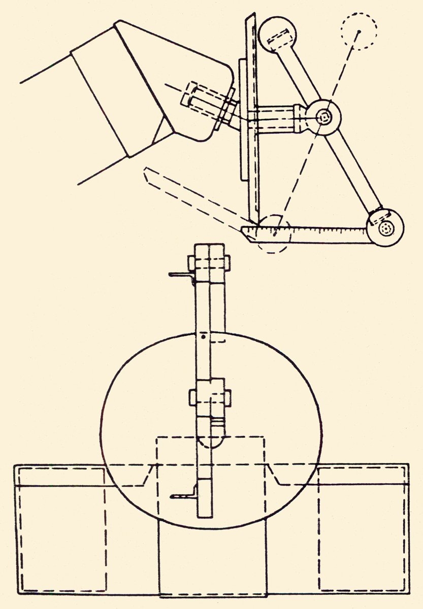 Câbir b. Eflah’ın icadı olan âlet-i câmiaya ait bir çizim (Seyyed Hossein Nasr, Islamic Science An Illustrated Study, London 1976, şekil 57-58)