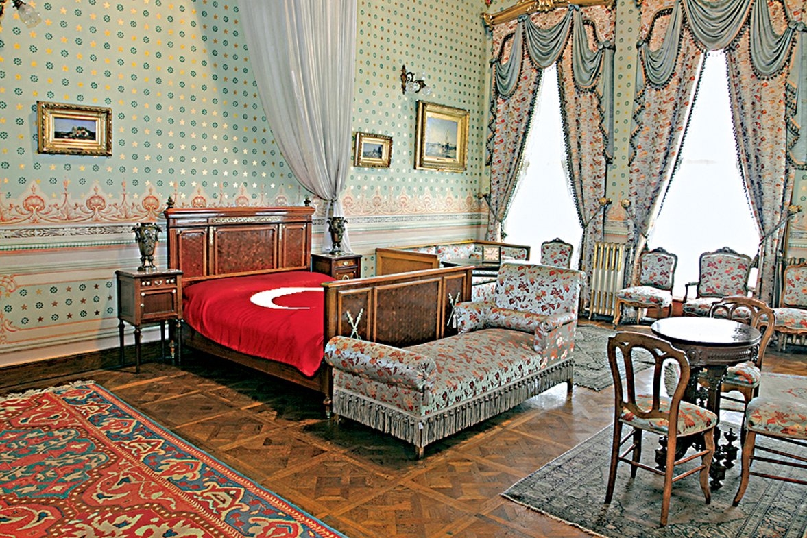 Mustafa Kemal Atatürk’ün Dolmabahçe Sarayı’nda vefat ettiği oda (Millî Saraylar Dairesi Başkanlığı Fotoğraf Arşivi)