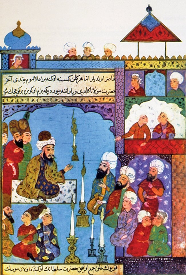 S̱evâḳıbü’l-Menâḳıb tercümesinden minyatürlü bir başka sayfa (TSMK, Revan Köşkü, nr. 1068, vr. 82b)