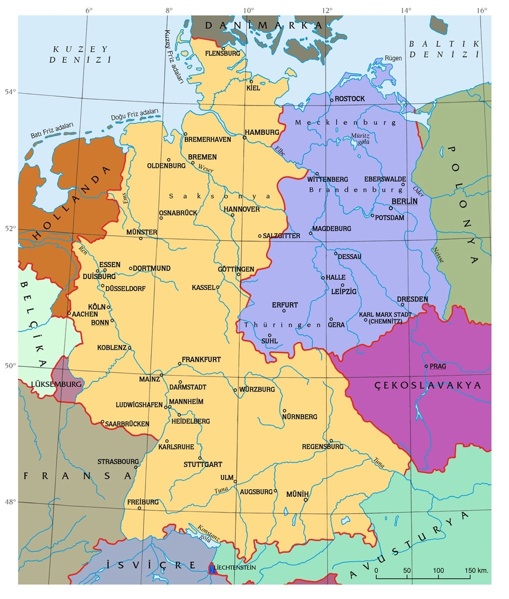 1945’ten sonra ikiye bölünen Almanya