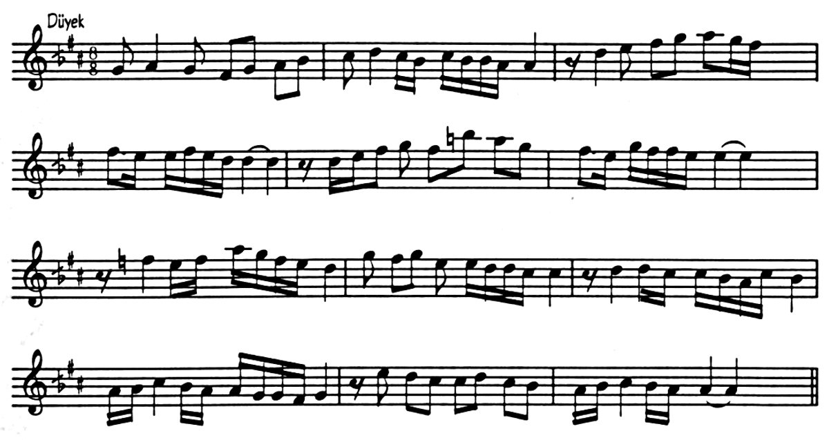 Hicaz makamı seyir örneği