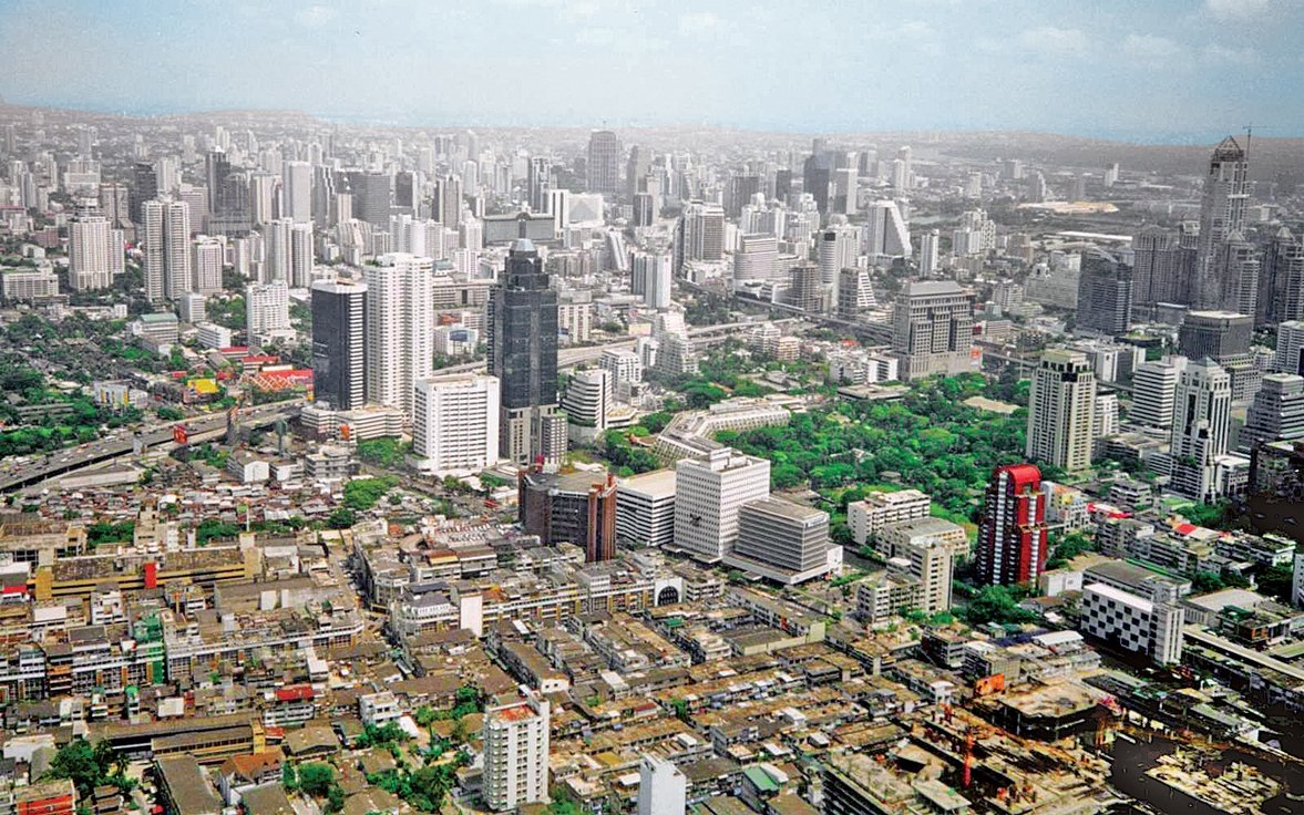 Tayland’ın başşehri Bangkok’tan bir görünüş