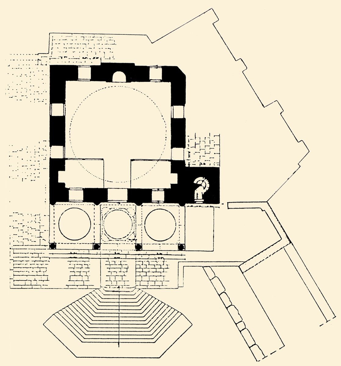 Cihanoğlu Camii’nin planı