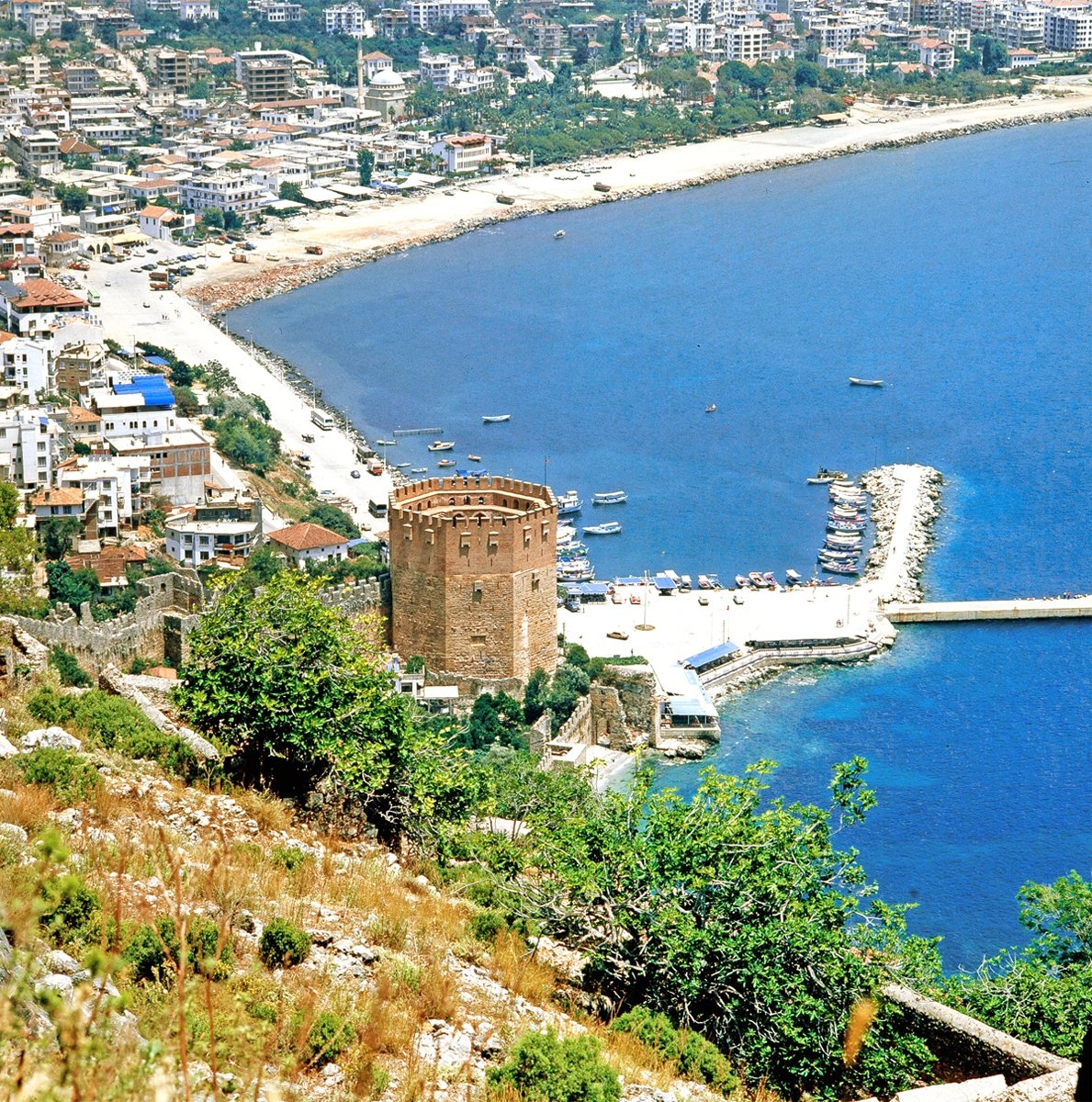 Alanya Limanı’nın kaleden görünüşü