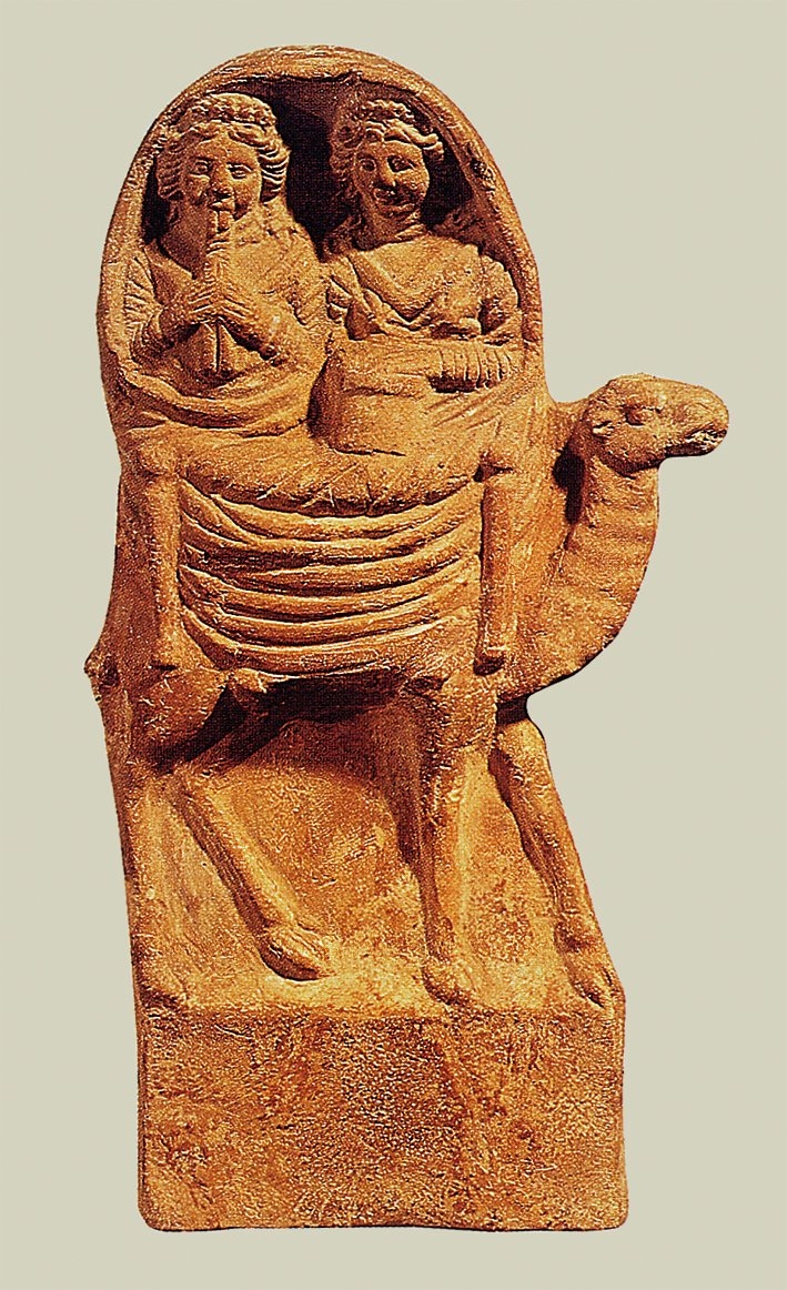 Roma döneminde,Suriye’de yapılmış kilden bir heykelcik