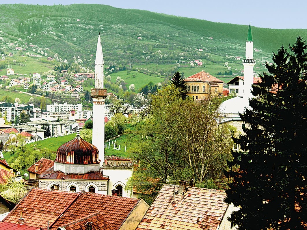 Travnik’in kaleden görünüşü