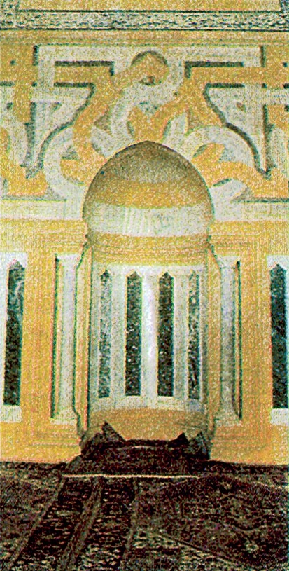 Eyyûbîler’in önemli eserlerinden biri olan Firdevs Medresesi’nin mihrabı – Halep/Suriye