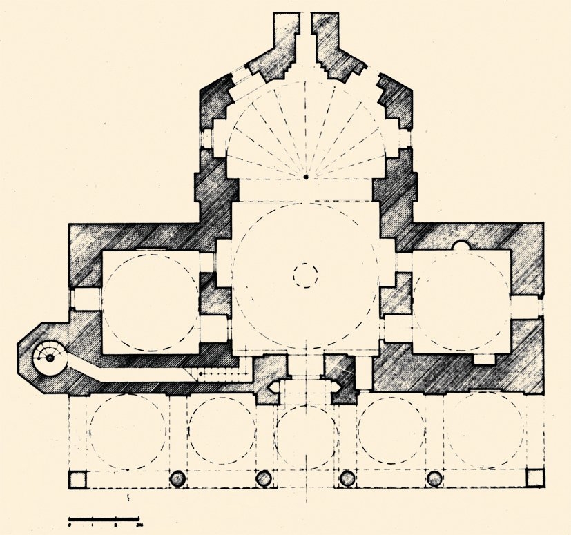 Yeşilimaret Camii’nin planı