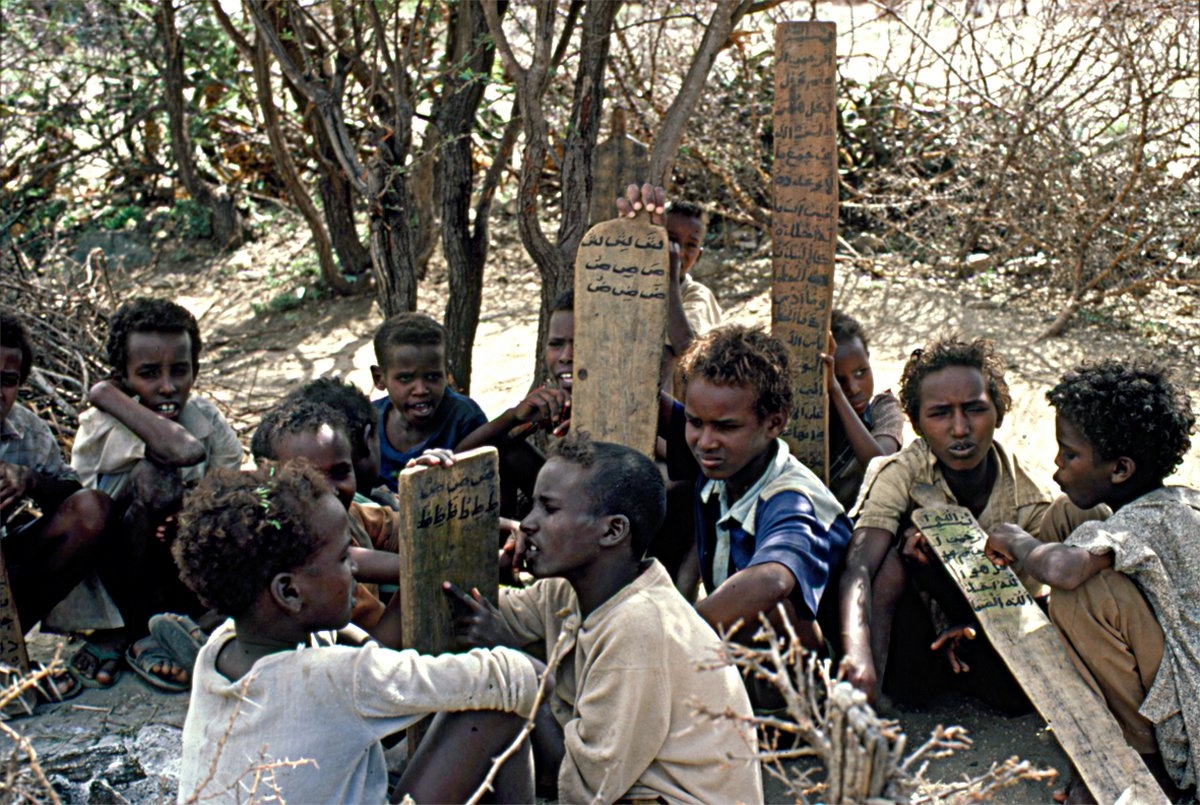 Somali’de bir mülteci kampındaki Kur’an kursu