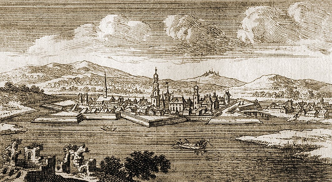 Yanıkkale’yi (Raab-Győr) gösteren eski bir gravür (M. Kiel fotoğraf arşivi)