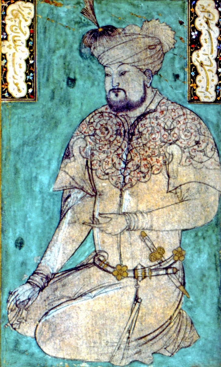 Hüseyin Baykara’yı tasvir eden bir resim (Cambridge Harvard University Art Museums, nr. 1958.59)