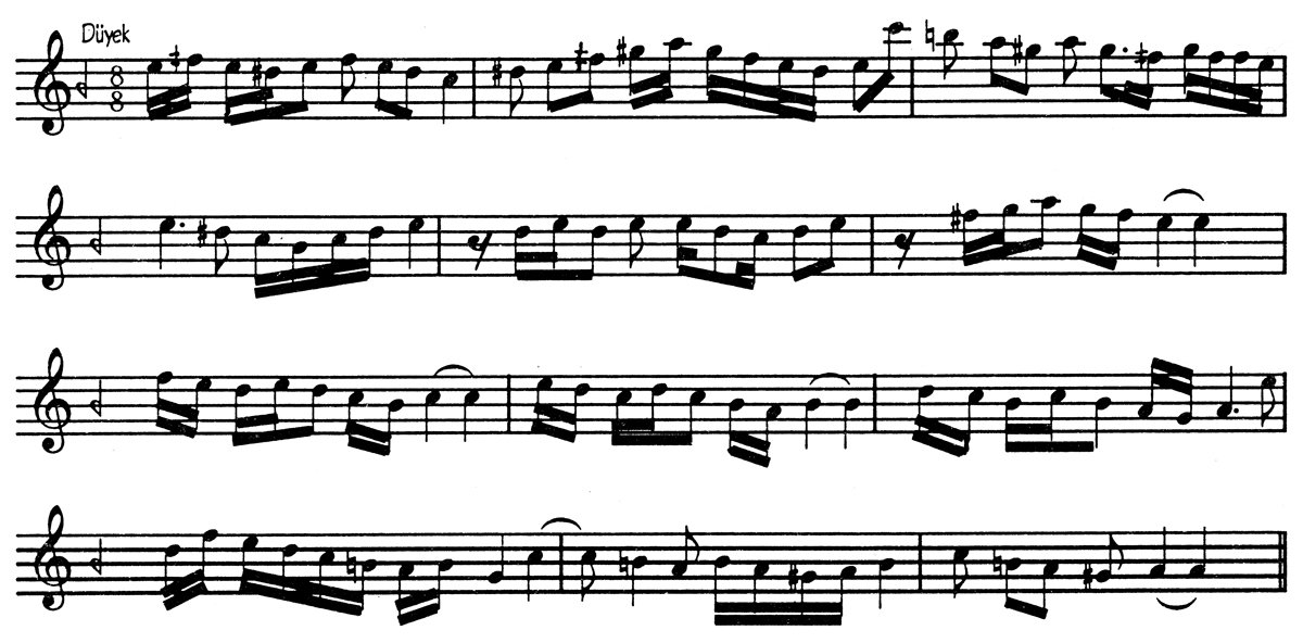 Hisar-bûselik makamı seyir örneği