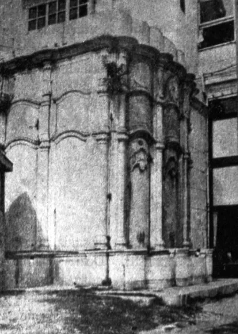 Beyhan Sultan Çeşmesi’nin eski bir fotoğrafı (Tanışık, II, rs. 129)