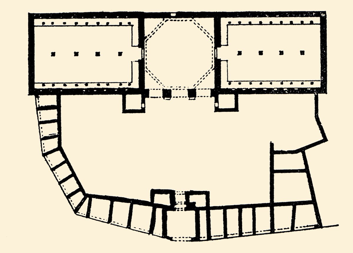 Ekmekçizâde Ahmed Paşa Kervansarayı’nın planı
