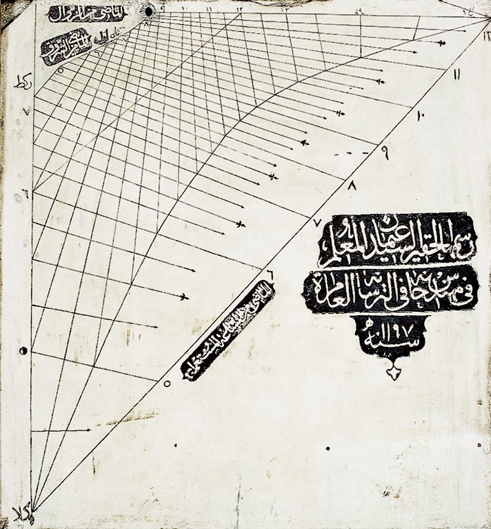 Cezayirli Gazi Hasan Paşa’nın yaptırdığı güneş saati (İstanbul Deniz Müzesi, nr. 2313)