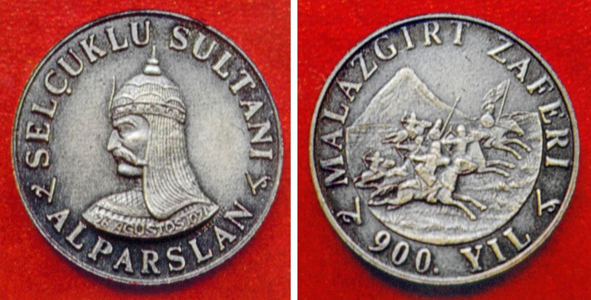 Alparslan adına basılan hâtıra madalyonu