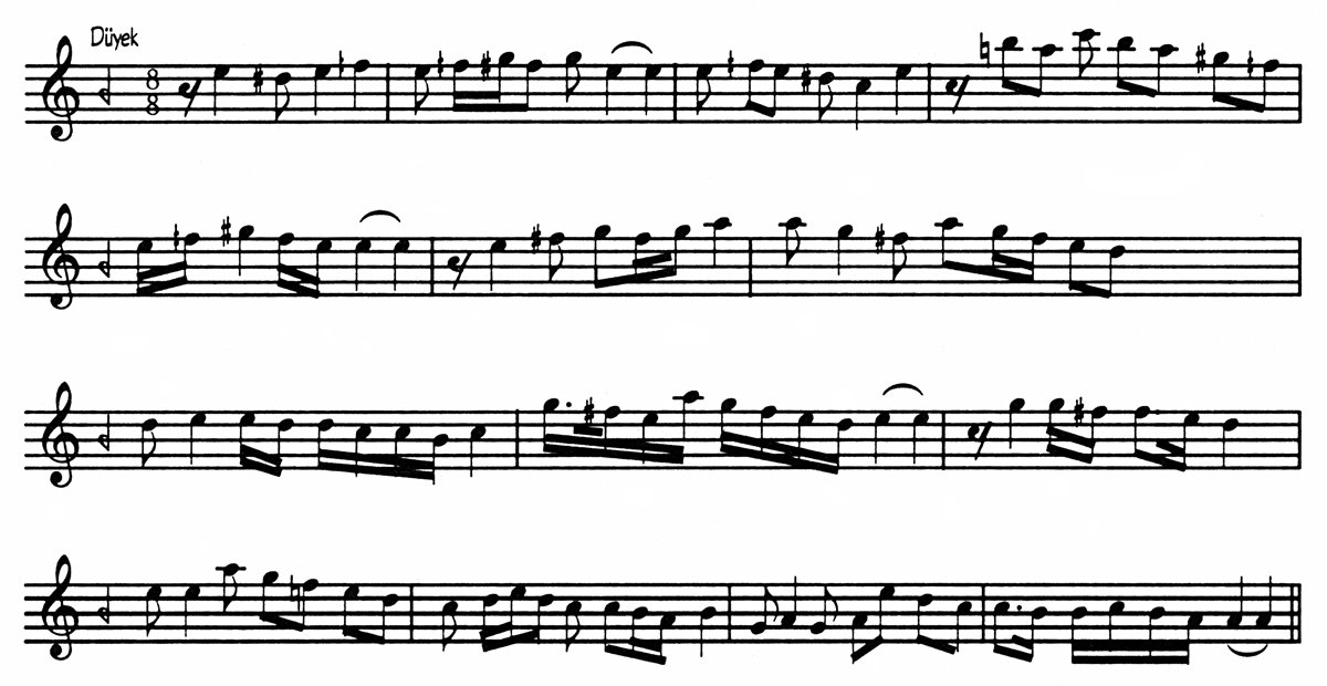 Hisar makamı seyir örneği