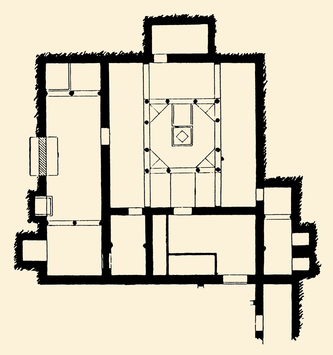 Tilimsân’daki Boyacılar Hamamı’nın planı