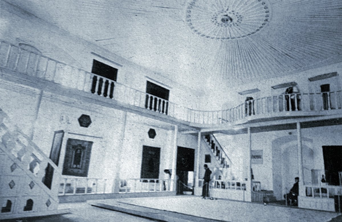 Babadağı’nda Ali Paşa Camii içinden bir görünüş