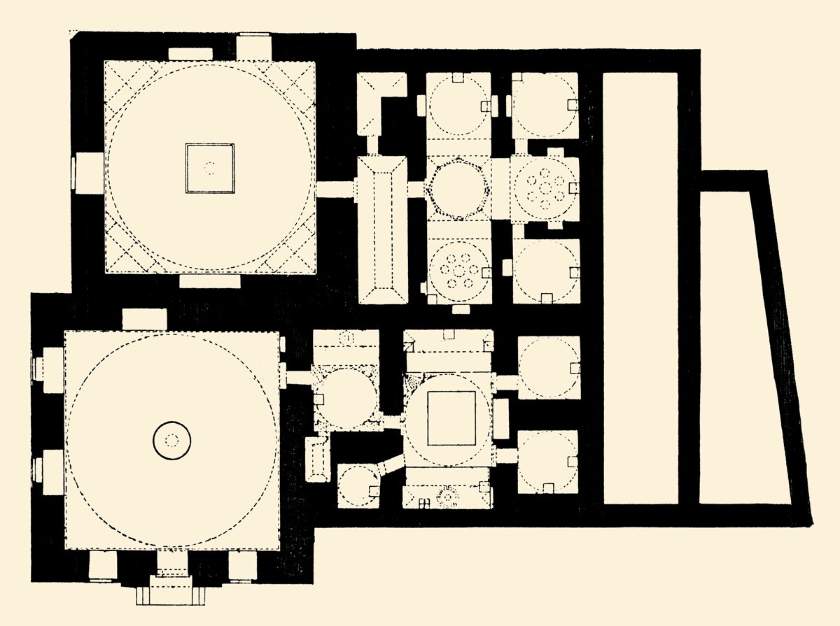 Afyonkarahisar’daki Gedik Ahmed Paşa Hamamı’nın planı