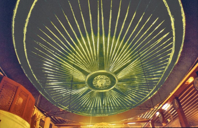 Nûreddin Cerrâhî Tekkesi’nin tevhidhâne tavanı