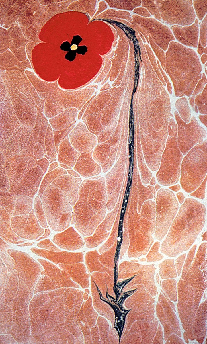 Sami Okyay’ın gelincik ebrusu (M. Uğur Derman koleksiyonu)