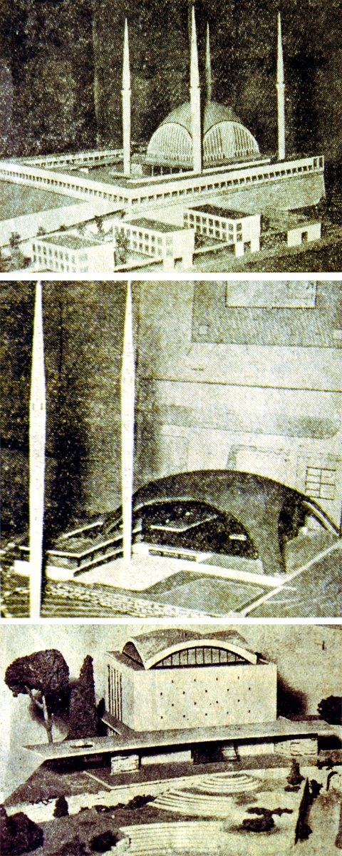 Ankara’da Kocatepe Camii’nin proje maketleri