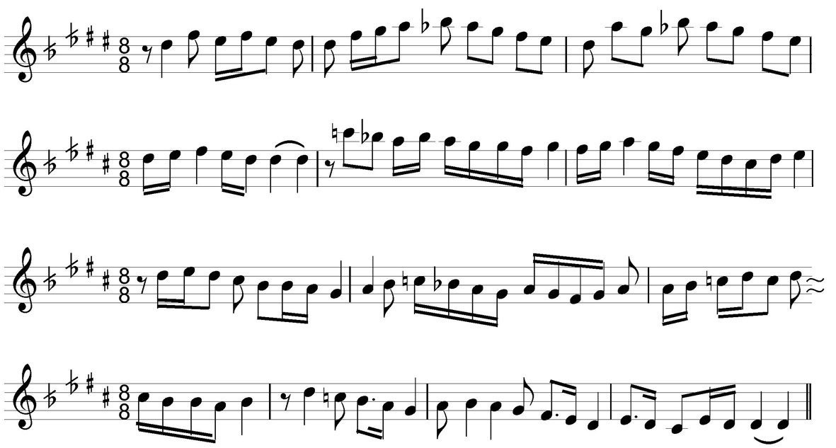 Şedaraban makamı seyir örneği