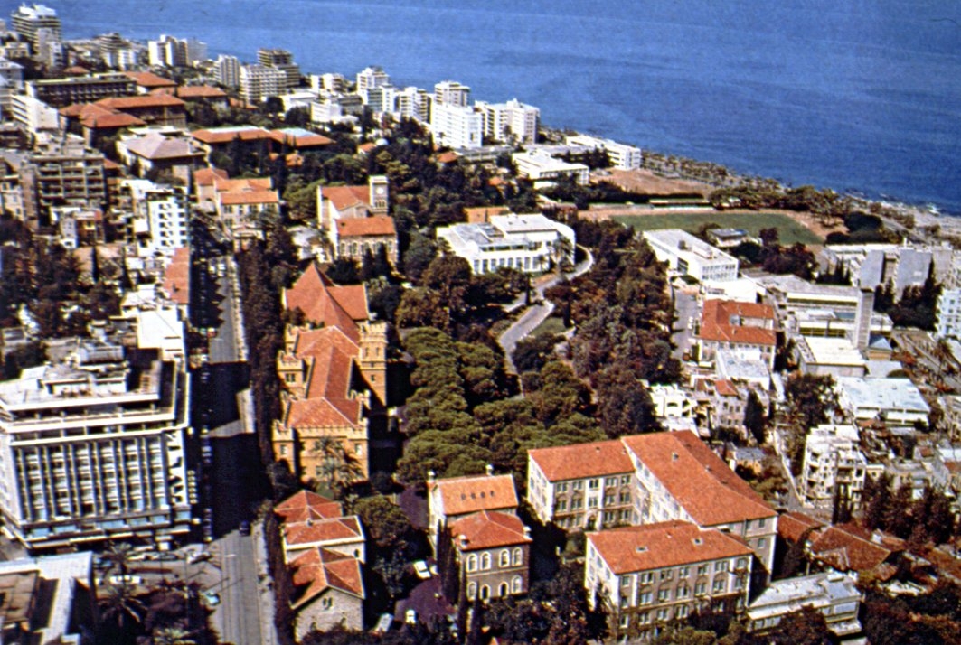 Beyrut’un 1972 yılında havadan genel görünüşü – Lübnan