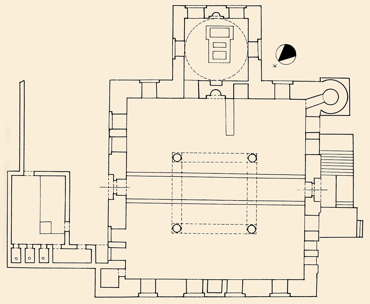 Mahmud Paşa Camii ve Türbesi’nin planı