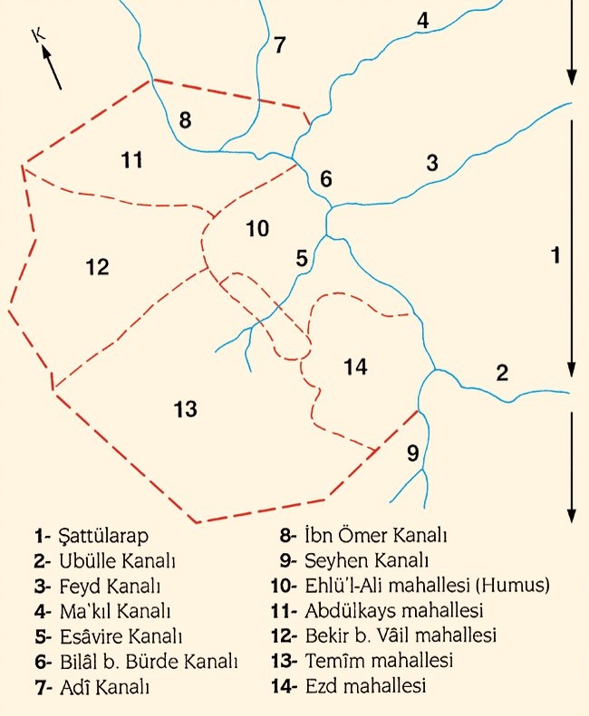 Basra’nın Ortaçağ’daki planı