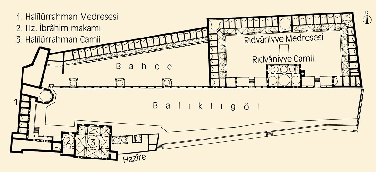 Halîlürrahman Külliyesi’nin planı