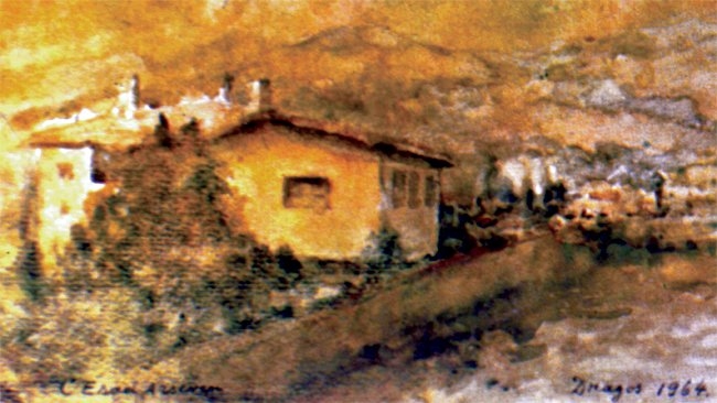 Celâl Esat Arseven’in sulu boya bir tablosu