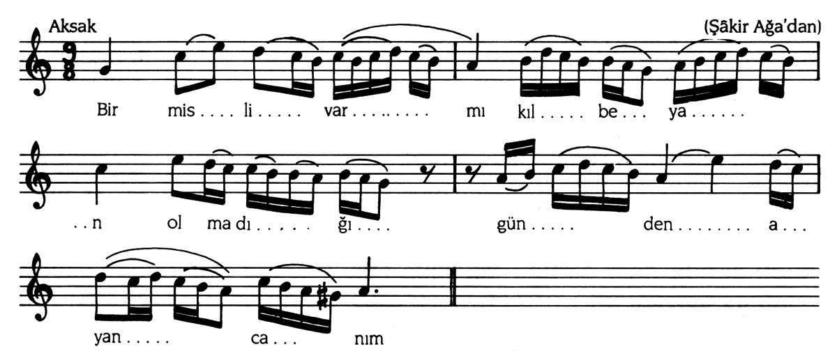 Bûselik makamı seyir örneği