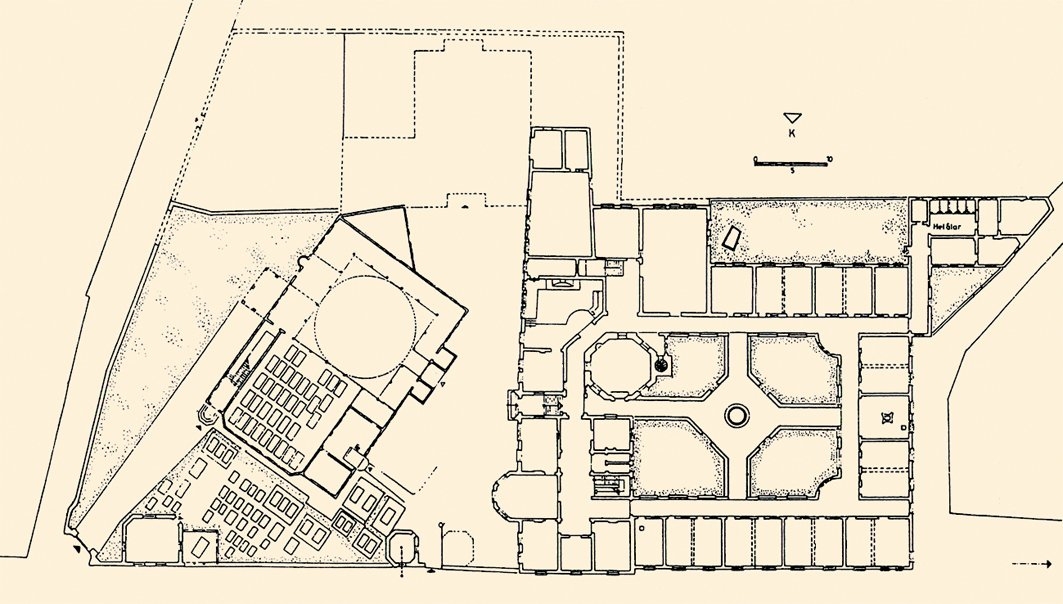 Yenikapı Mevlevîhânesi’nin vaziyet planı (Barihüda Tanrıkorur arşivi)
