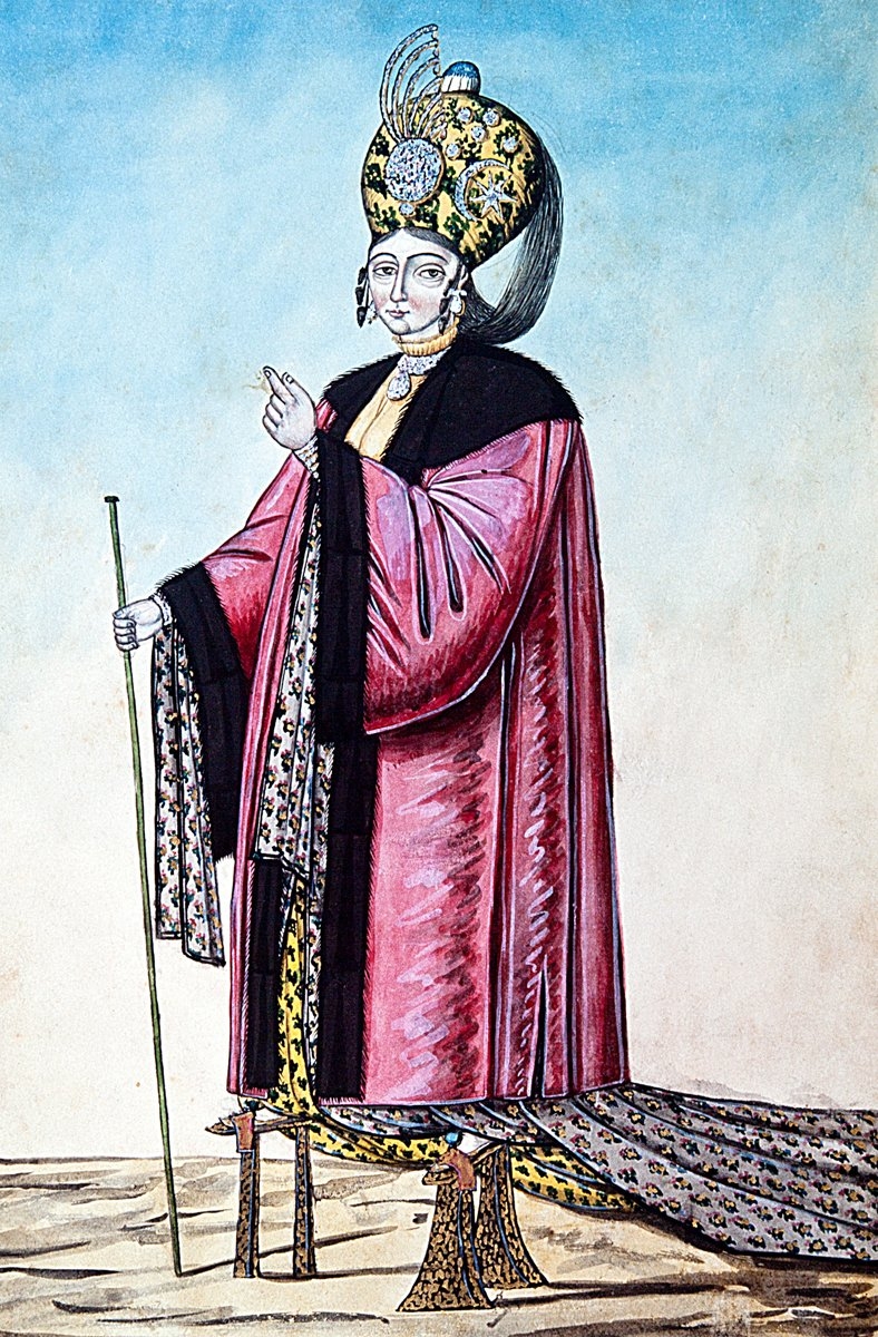 Kethüdâ kadınefendi tasviri(Elbise-i Atîka-ı Osmâniyye, İÜ Ktp., TY, nr. 9362)