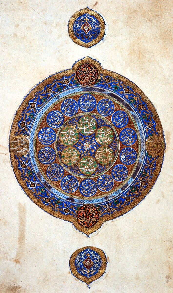 Külliyyât-ı Saʿdî’nin unvan sayfası(İÜ Ktp., FY, nr. 1412)