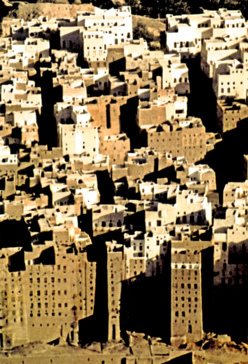 Hadramut vadisindeki Şibâm şehrinden bir görünüş